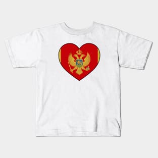 Heart - Montenegro Kids T-Shirt